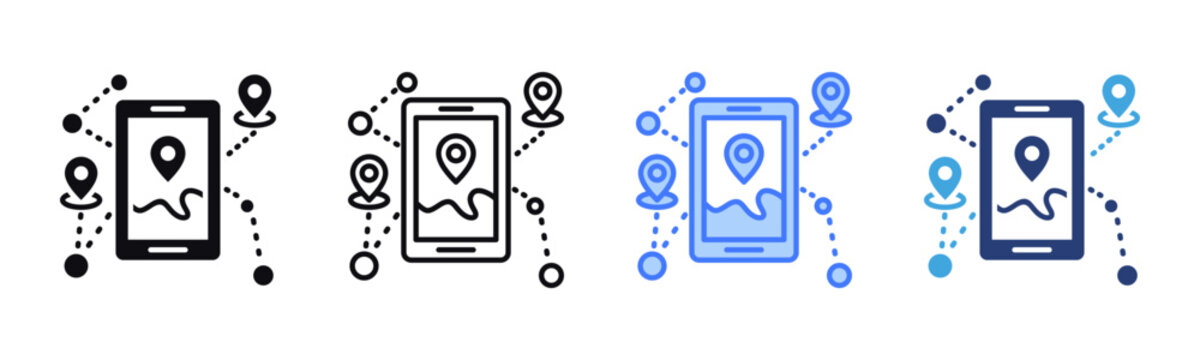 Contact Tracing icon sheet multiple style collection