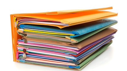 Minimalist File Folder on White Background