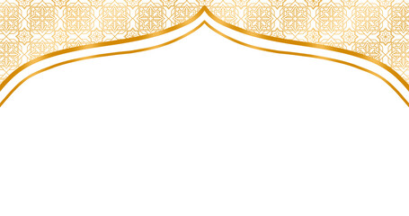 Gold Mosque Dome Ornaments, Ramadan Mosque Domes © Vinna