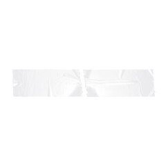 Clear Duct Tape Piece. Adhesive Plastic Stripe Texture. Realistic Torn Masking Tape Strip on Transparent Background. Poster Design Overlay Element. © smishura