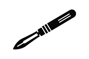 Fototapeta premium Bold Black and White Design Featuring Two Hunting Knives, Sharp Blades, Detailed Handles