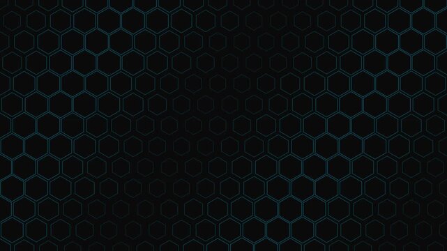 Minimalist Hexagonal Grid Flow 4K Seamless Loop