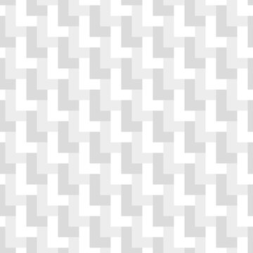 L shape color blocks wallpaper. Repeated mosaic figures background. Seamless surface pattern design with polygons. Pavement motif. Digital paper with pavers for page fills, web designing, print.