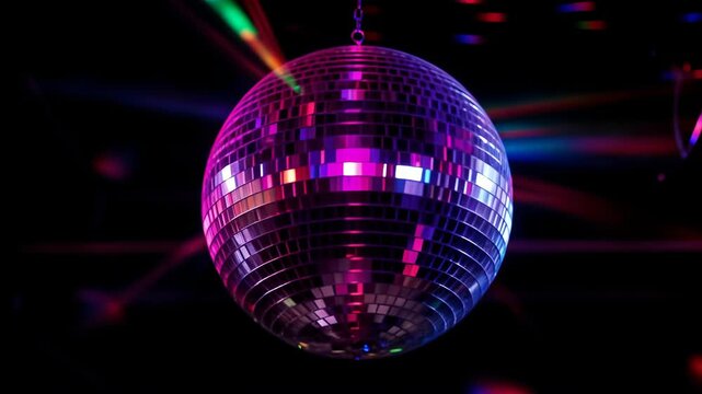 Disco and retro 70s/80s music party with vintage funk and dance vibes, video footage.
