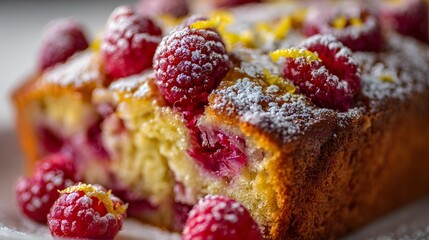 cake with berries