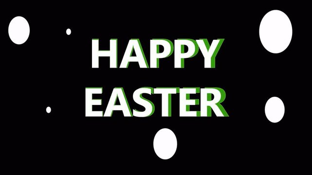 hand type pastel holliday animated frame written easter happy letter colors fresh eggs writs animation colours egg copy space decoration design