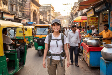 日本人女性バックパッカー