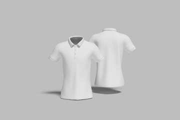 Polo T Shirt Blank Mockup