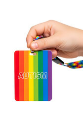 Minimalist Autism Awareness Graphic Resources on White Background