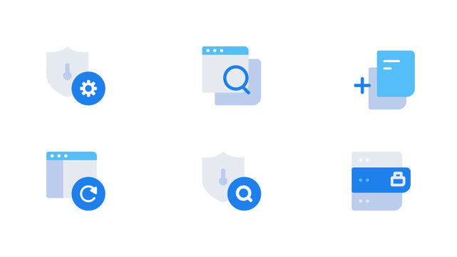 Security Icons Set 04 Security Monitoring