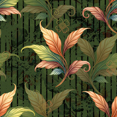 seamless background with lilies