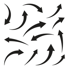 Black Arrows Set &ndash; Different Styles. Enhance your designs with this versatile Black Arrows Set, featuring a collection of arrows in multiple unique styles. Designed in a clean black color, these arrow