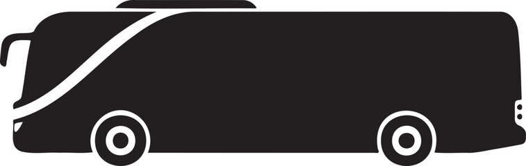 Obraz premium Modern double decker passenger bus side view illustration design