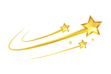 Abstract Gold Shooting Stars Set &ndash; Icon Vector Collection. Add a touch of magic and elegance to your designs with this Abstract Gold Shooting Stars Set.