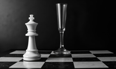 The Strategy: A Chess Piece Reflected in a Glass