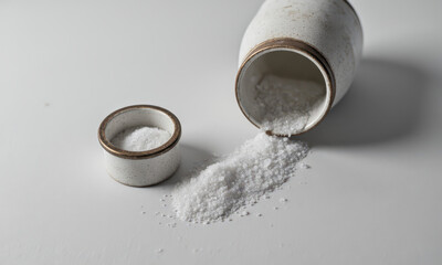 A Spilled Fortune: An Overturned Salt Cellar and Scattered Grains