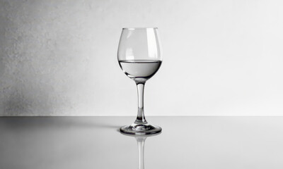A Study in Optics: Wine Glass and a Line of Reflection
