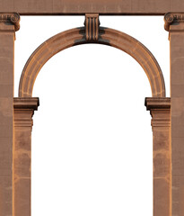 On the streets in Catalonia, public places. Elements of architectural decorations of buildings, doorways and arches, plaster moldings and patterns.  © Kozlik_mozlik