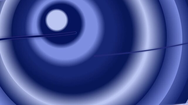 Concentric Blue Circles with Central Dot.