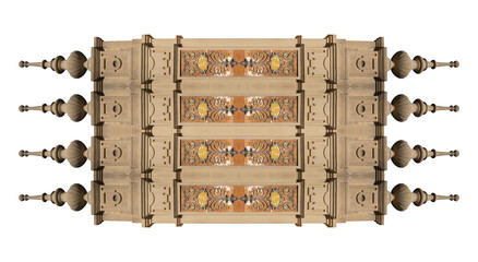 Elements of architectural decorations of buildings, columns and capitals, gypsum moldings, wall textures and patterns. On the streets in Barcelona, public places. © Kozlik_mozlik