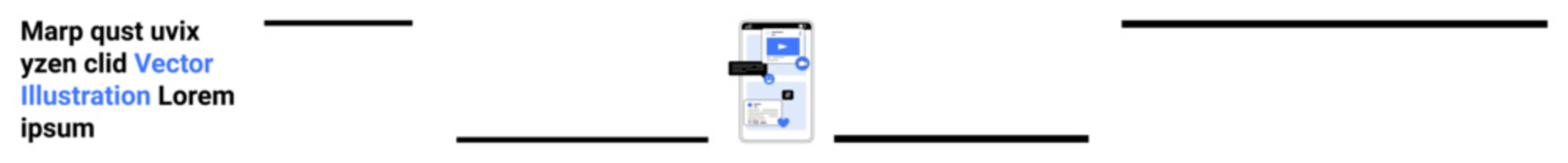 Digital marketing, website design, content creation, user interfaces, data visualization, technology trends. Minimalist graphic showing text, lines and a digital interface. Digital marketing