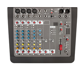 recording mixer path isolated on white