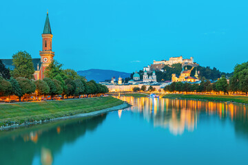 Fototapeta premium Salzburg old town in the Europe