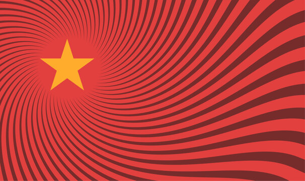 A bold communist-style propaganda vector