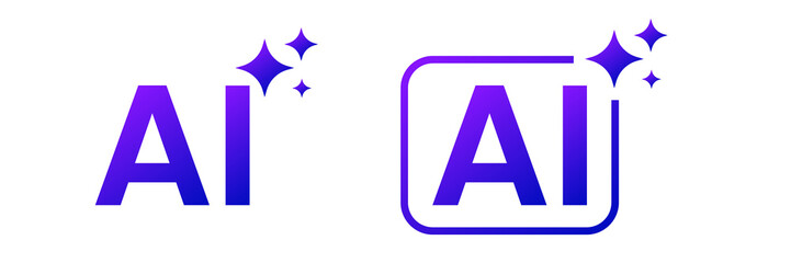 AI Sparkle Technology Icon Collection