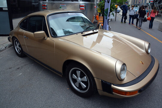 MONTREAL QUEBEC CANADA 06 12 17: Porsche 912 E is a sports car manufactured by Porsche of Germany between 1965 and 1969. A variant of the Type 911, one of the most famous sports cars of all time,