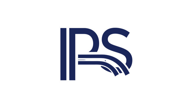 IPS Logo Design Element Typography.