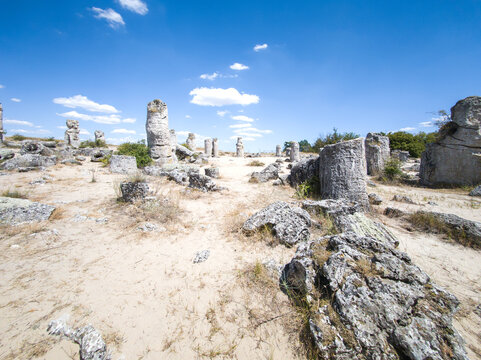 Rock formation Pobiti Kamani (Upright Stones), Bulgaria