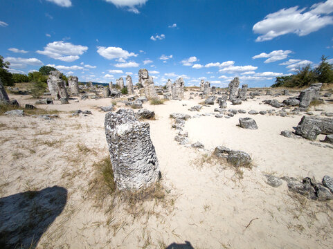 Rock formation Pobiti Kamani (Upright Stones), Bulgaria