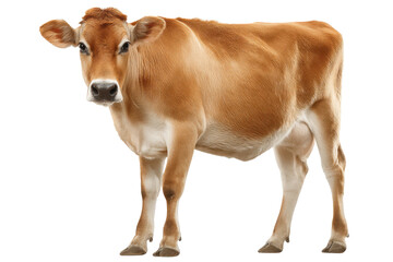 Domestic Jersey Cow Isolated for Design Use