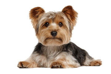 Cute Yorkshire Terrier Cut Out on Transparent Background
