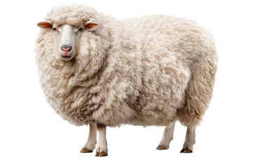 Domestic Sheep Isolated for Design Use
