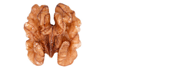 Fototapeta premium Walnut Halves Natural Walnuts Healthful Snack Kernel For Cooking And Baking