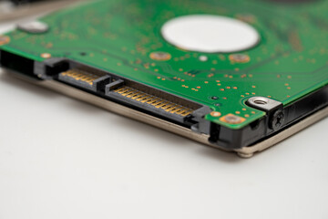 Detailed View of Computer Hard Drive