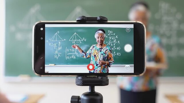 Educator passionately explains mathematical concepts in a classroom setting, with a focus on engaging students, camera zooms in on the action