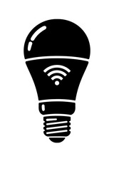 Obraz premium Smart LED Light Bulb with Integrated Wi-Fi Connectivity for Modern Home Automation Systems – Energy-Efficient Dimmable Lighting Solution for Remote Control & Intelligent Ambiance Creation, Ideal for S