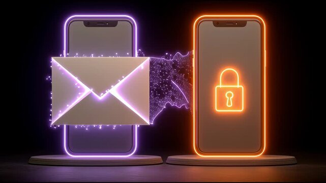 Messaging Privacy Between Two Smartphones Shows Secure Communication Using Encrypted Messages in a Digital Setting