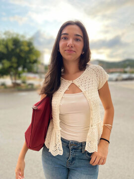 Natural portrait of a teenage girl a
