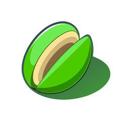 A fresh green tea and coffee cup icon vector illustration featuring an organic leaf logo concept within a 3d sphere shape to symbolise a natural eco environment design
