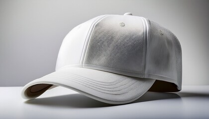 mockup of a white cap photo of white visor cap isolated on white background isolated white cap