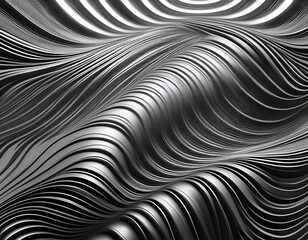 3d shading silver symmetrical wavy line technical texture line graphic background abstract rough surface pattern