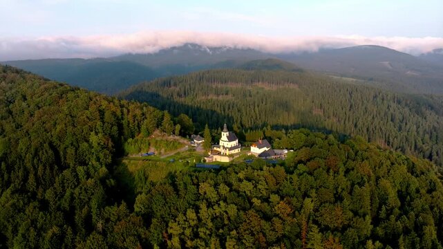 Snowy Maria, Poland, mountains, Lower Silesia ,early autumn