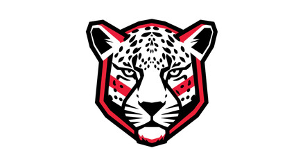 Obraz premium Stylized leopard head design