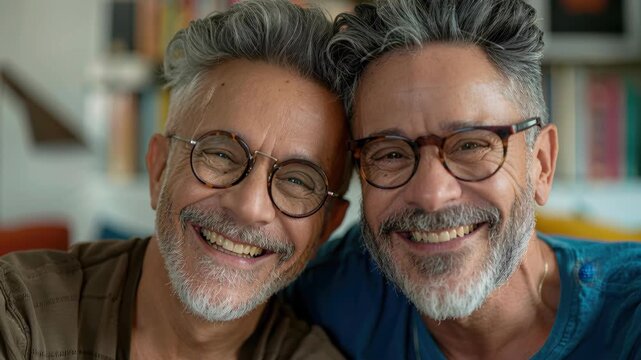 Joyful Embrace of Affinity: A radiant portrait of two kindred spirits, their faces illuminated by the shared warmth of deep affection. The image captures the essence of closeness and companionship.