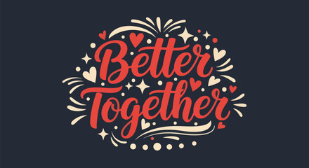 Decorative text design on dark background © udin
