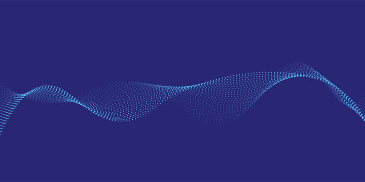 Modern abstract blue dark background with cyan waves cyan colour design. Vector simple illustration. Eps 10 edition